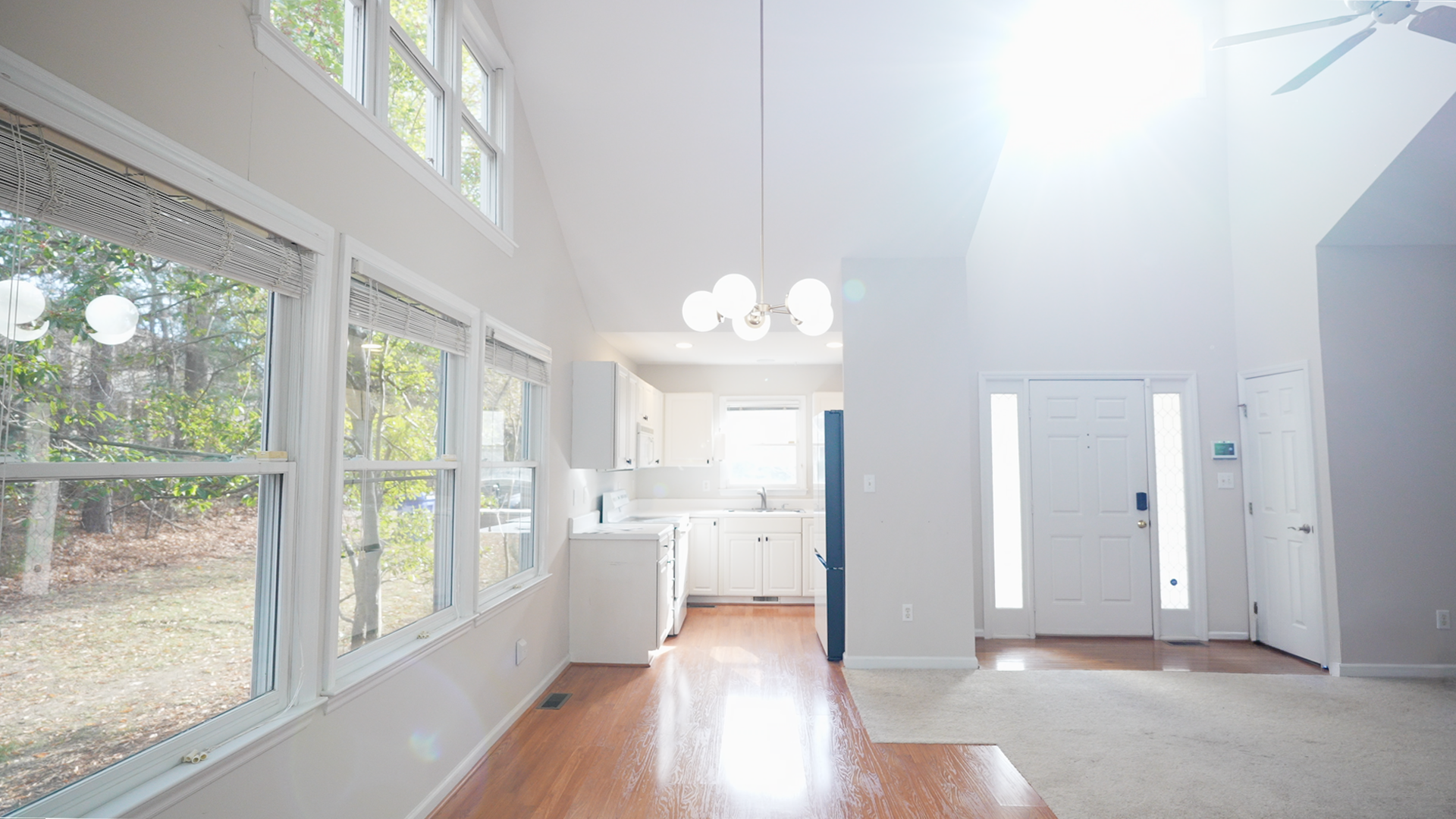 Vaulted ceilings and spacious interior